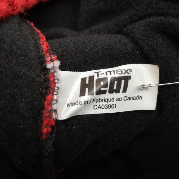 2 / $30.00 - T-Max Heat Unisex Red & White Made in Canada Fleece Lined Toque - Picture 3 of 7
